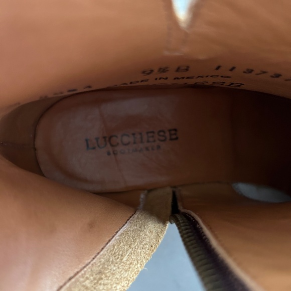 Lucchese Cowboy Boot / Bootie - Tan Floral Western Cowgirl - Picture 9 of 9